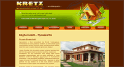 Desktop Screenshot of kretz-holz.hu