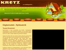 Tablet Screenshot of kretz-holz.hu